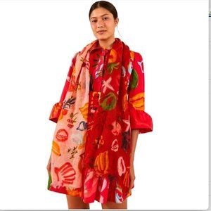 FARM Rio Mixed Fruits Ocean Scarf
